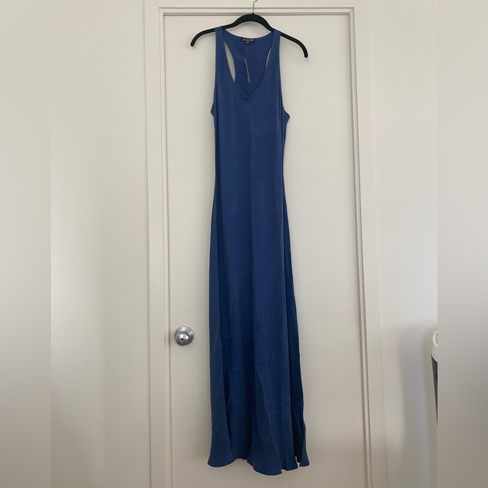 NWT! Jcrew Alicia cupro-blend racerback slip dress